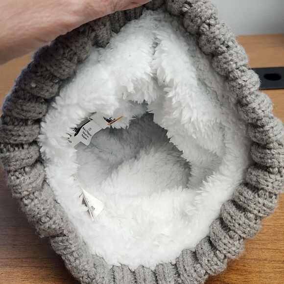 Timberland lined grey knitt hat. One size - Picture 2 of 4
